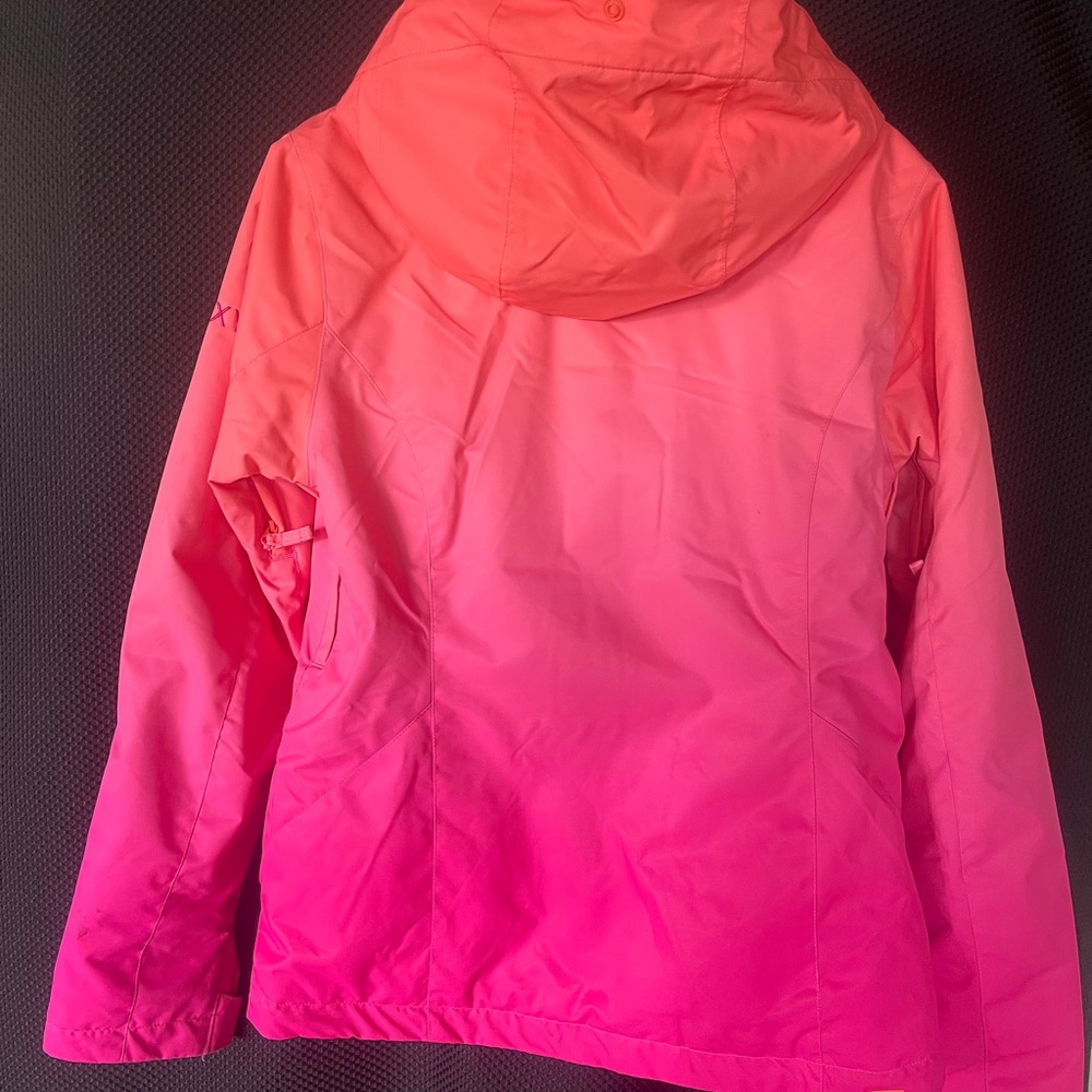 Roxy Vibrant Pink Gradient Ski Jacket - image 2